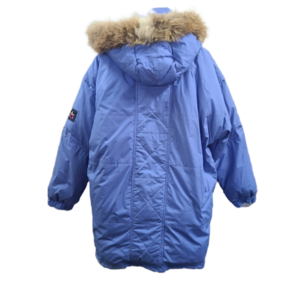 O'NEILL FUR HOOD BLUE PUFFER COAT SIZE S - Picture 3 of 5